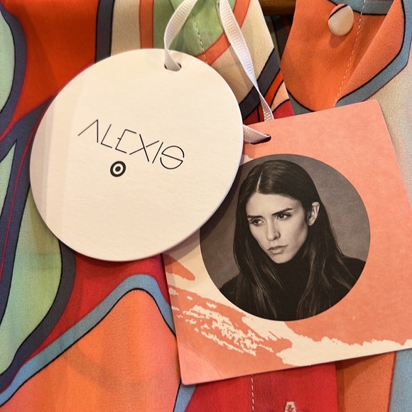 Alexis for target Beautiful multi floral colorful print maxi button up dress - Picture 10 of 16